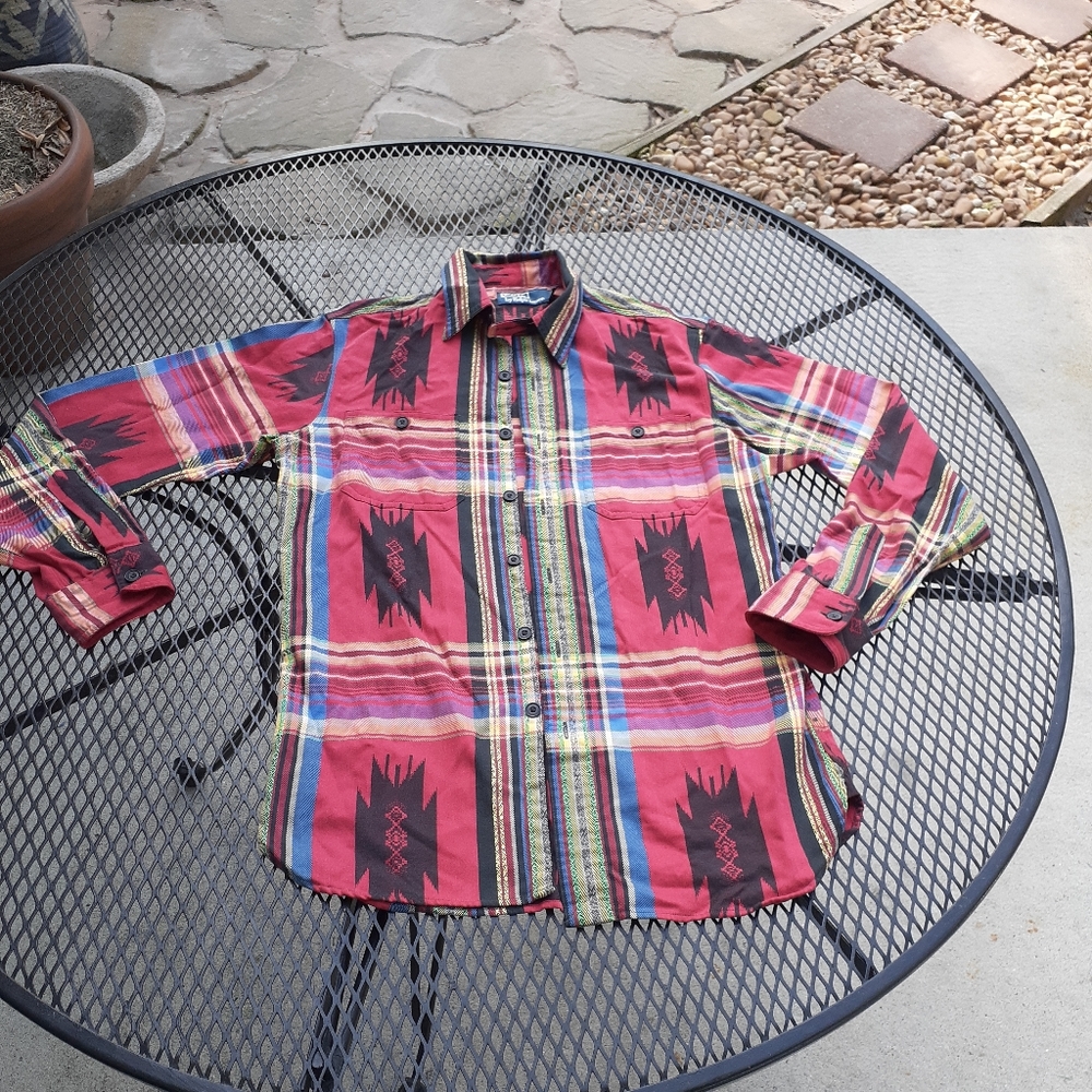 Vtg Ralph Lauren Aztec shirt